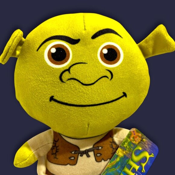 Dreamworks Shrek Green Ogre 7inch Big Head Plush From Shrek The Movie! NWT! NEW! - Picture 3 of 8